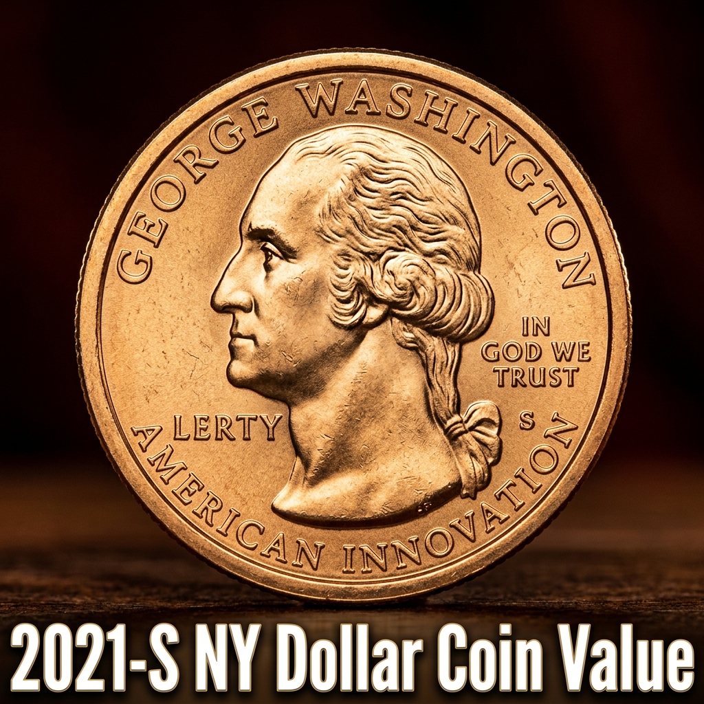 Current 2021 S New York Innovation Dollar Coin Value and Collector Guide