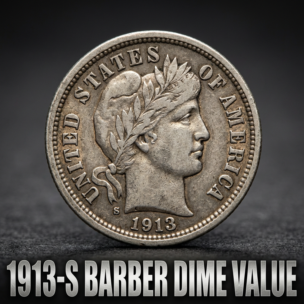 How Much is a 1913-S Barber Dime Worth Today
