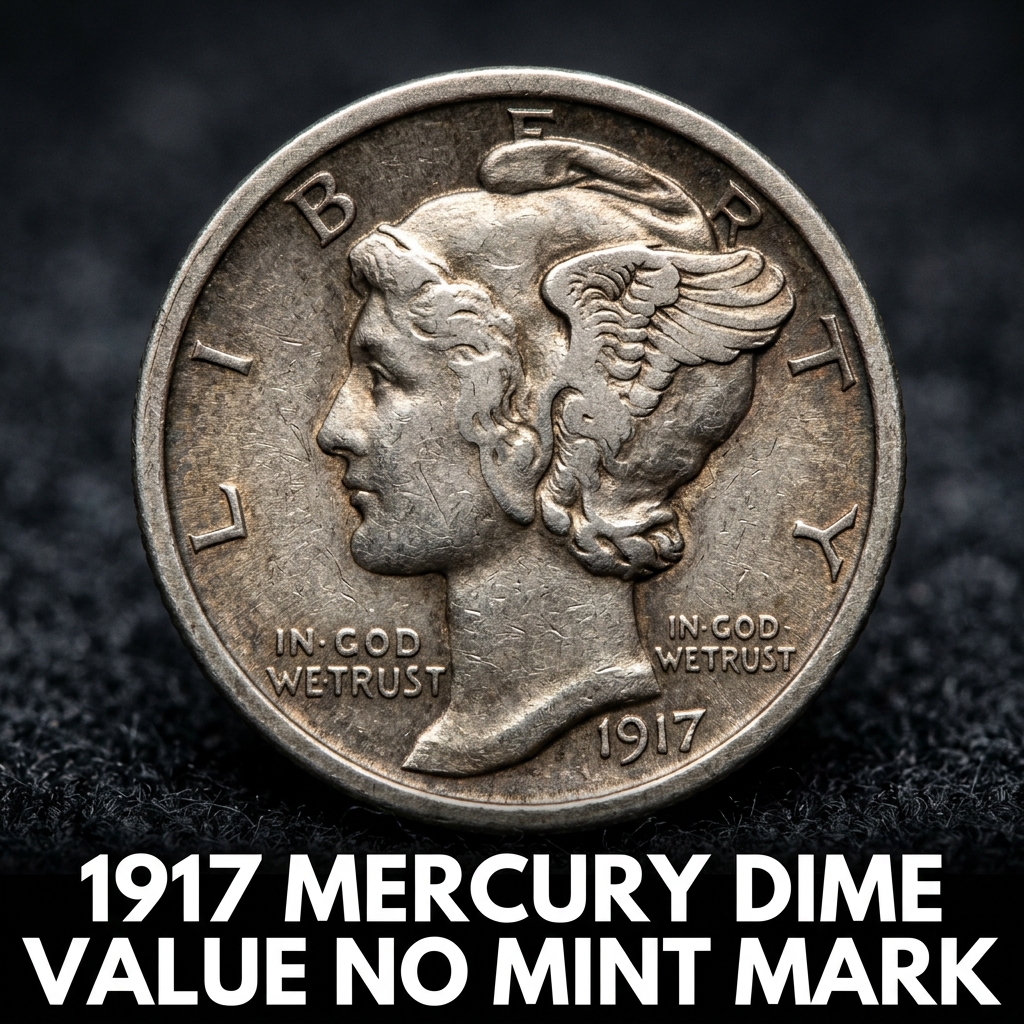 How Much Is a 1917 Mercury Dime With No Mint Mark Worth Today