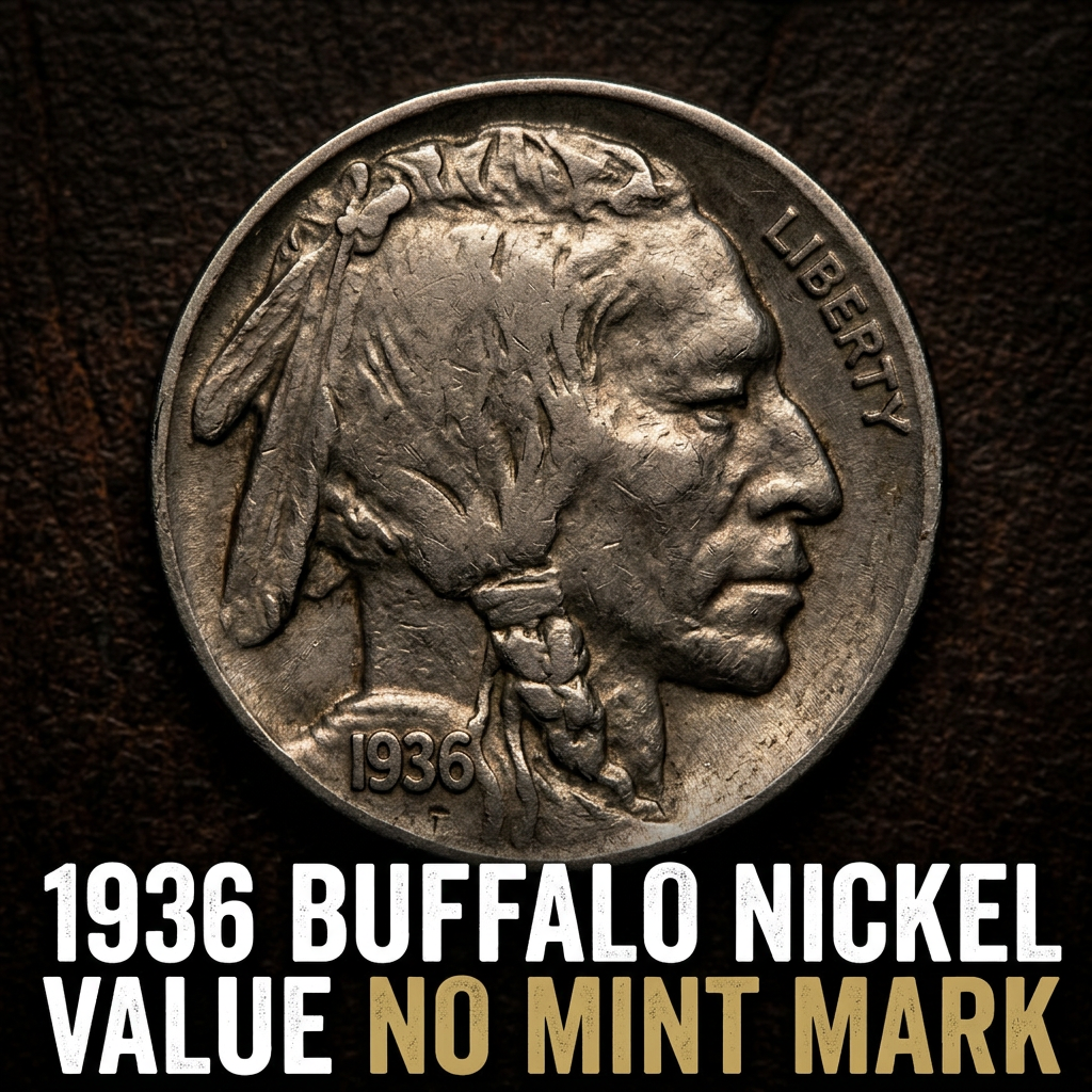 How Much Is a 1936 Buffalo Nickel With No Mint Mark Worth Today