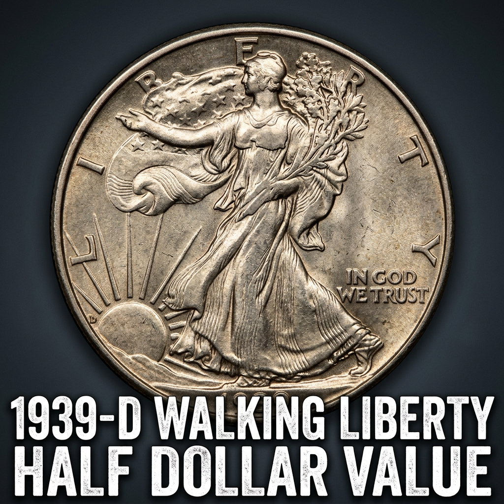 How Much is a 1939 D Walking Liberty Half Dollar Worth Today