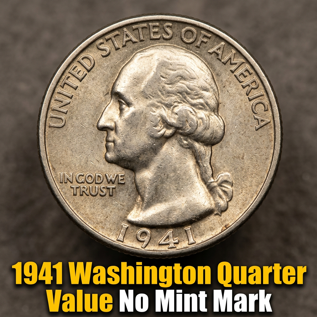 How Much is a 1941 Washington Quarter Worth Without a Mint Mark