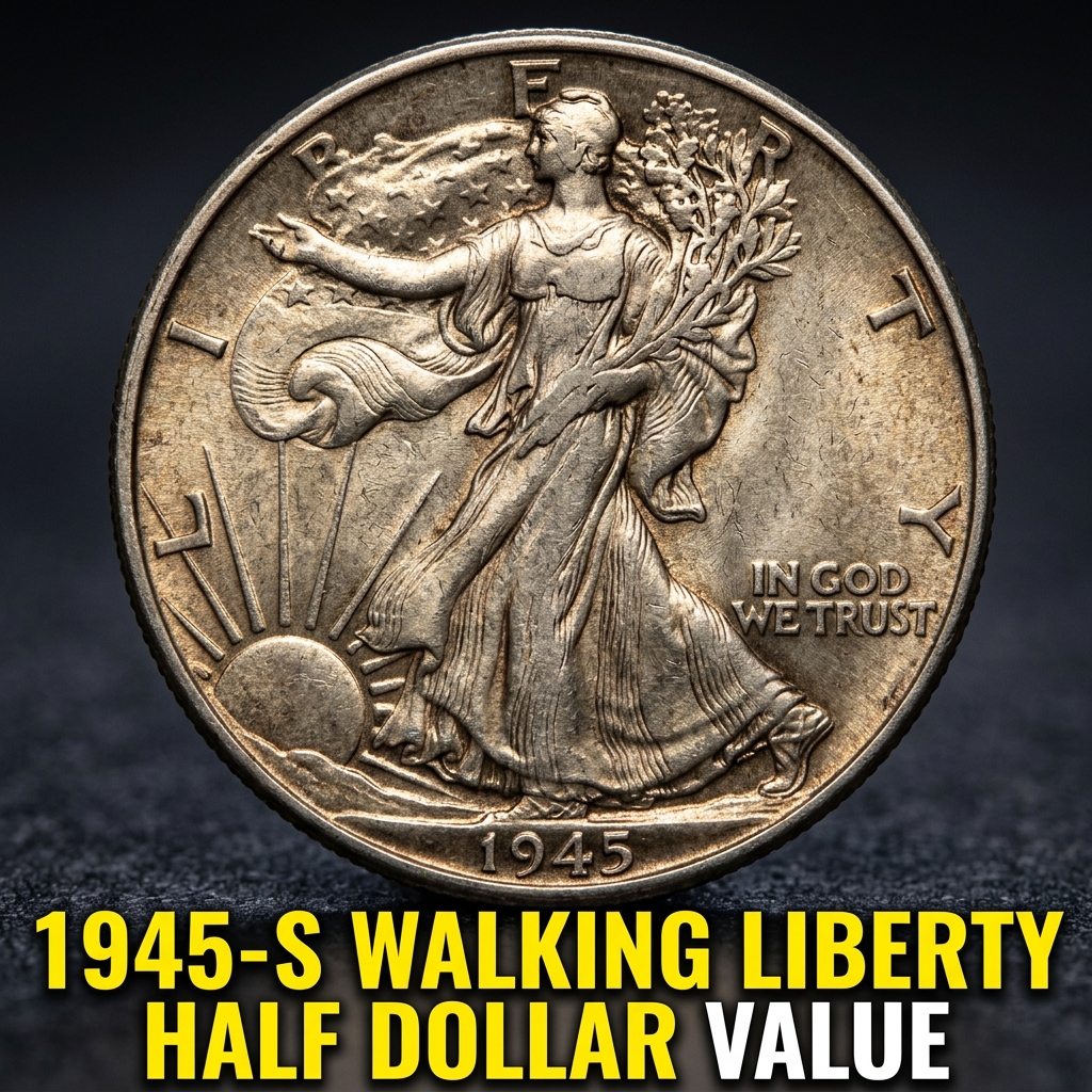 How Much is a 1945 S Walking Liberty Half Dollar Worth Today