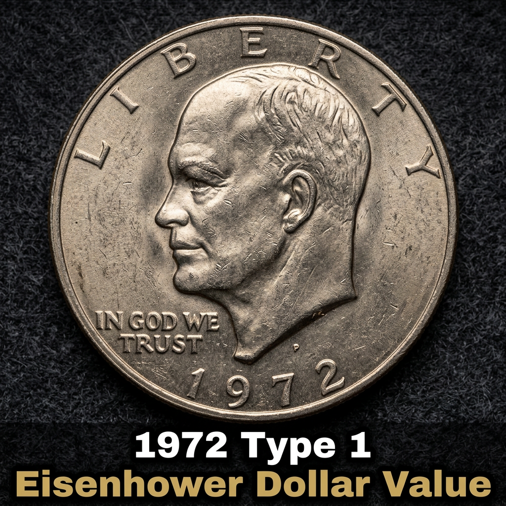 How Much is a 1972 Type 1 Eisenhower Dollar Worth Today
