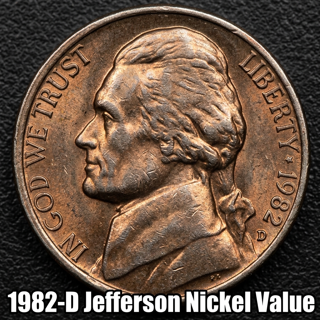 How Much is a 1982 D Jefferson Nickel Worth Today