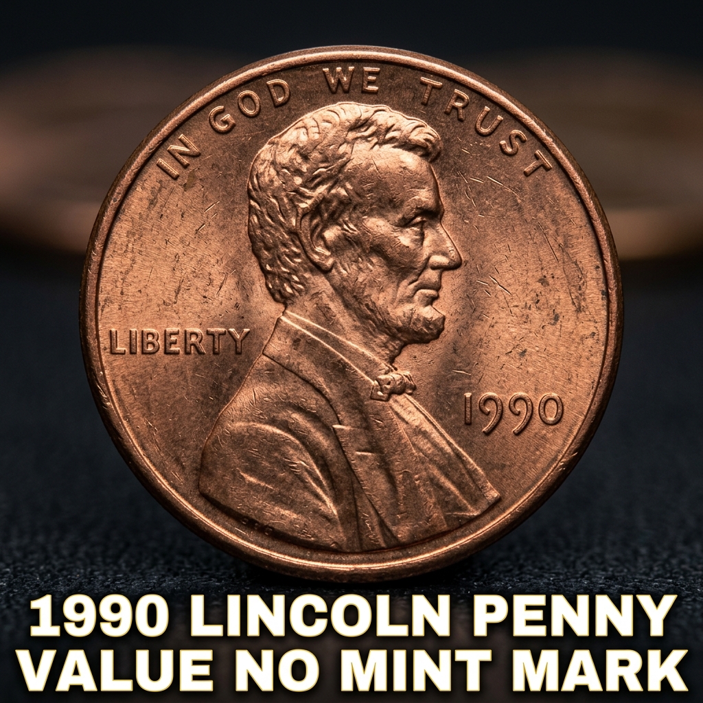 How Much Is a 1990 Lincoln Penny With No Mint Mark Worth Today