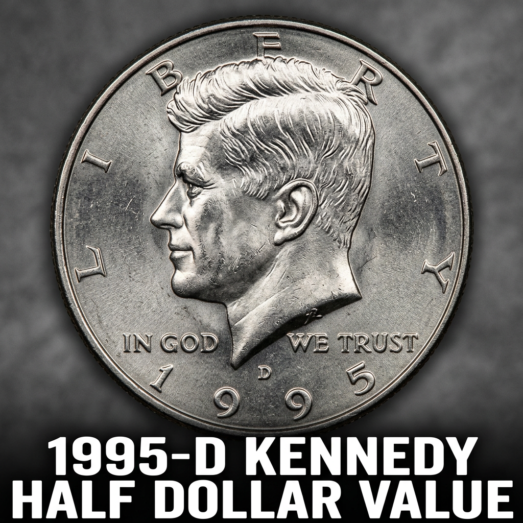How much is a 1995 D Kennedy Half Dollar worth today
