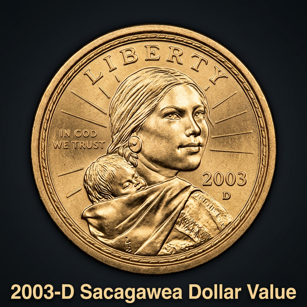 How much is a 2003 D Sacagawea Dollar worth today