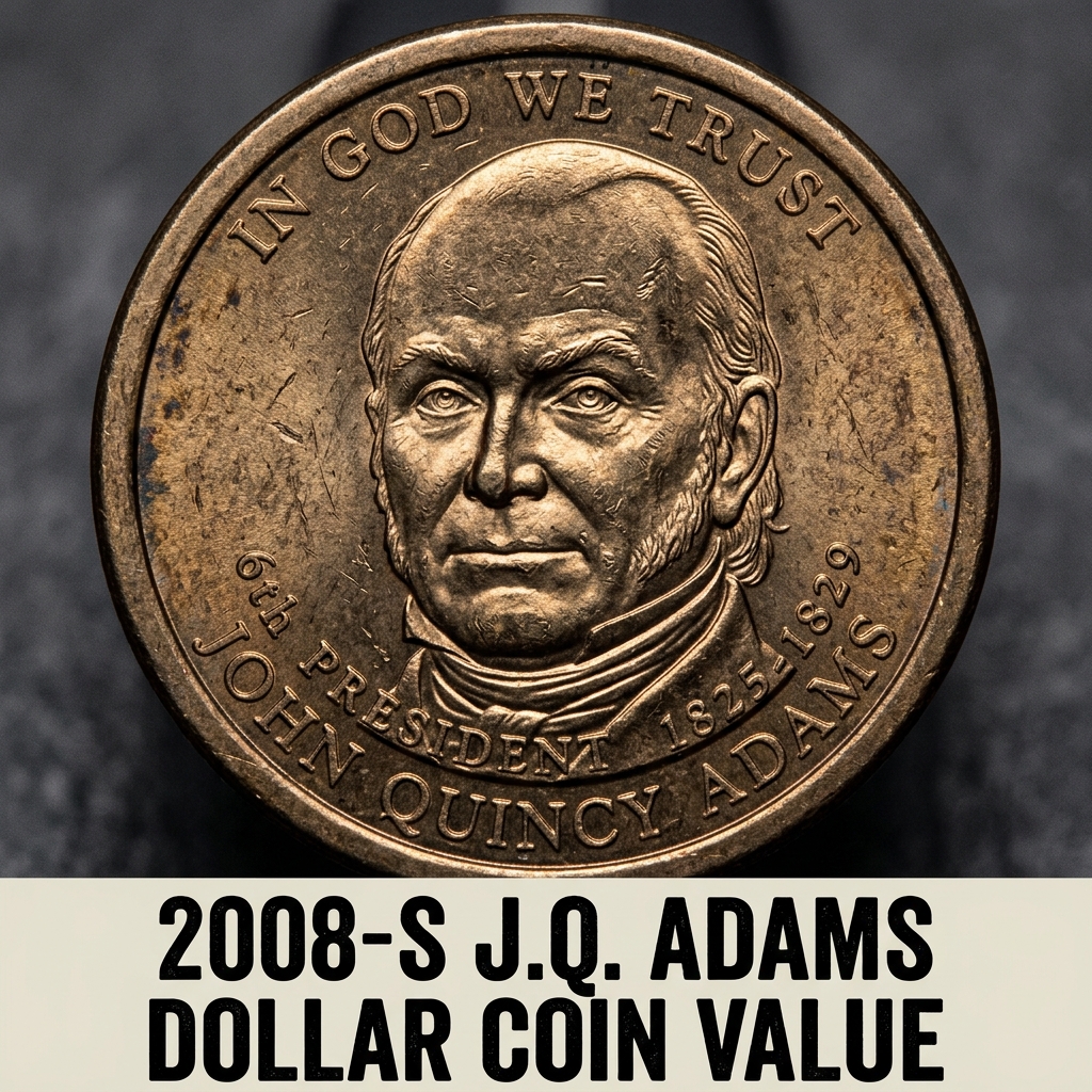 How Much is a 2008 S John Quincy Adams Dollar Worth Today