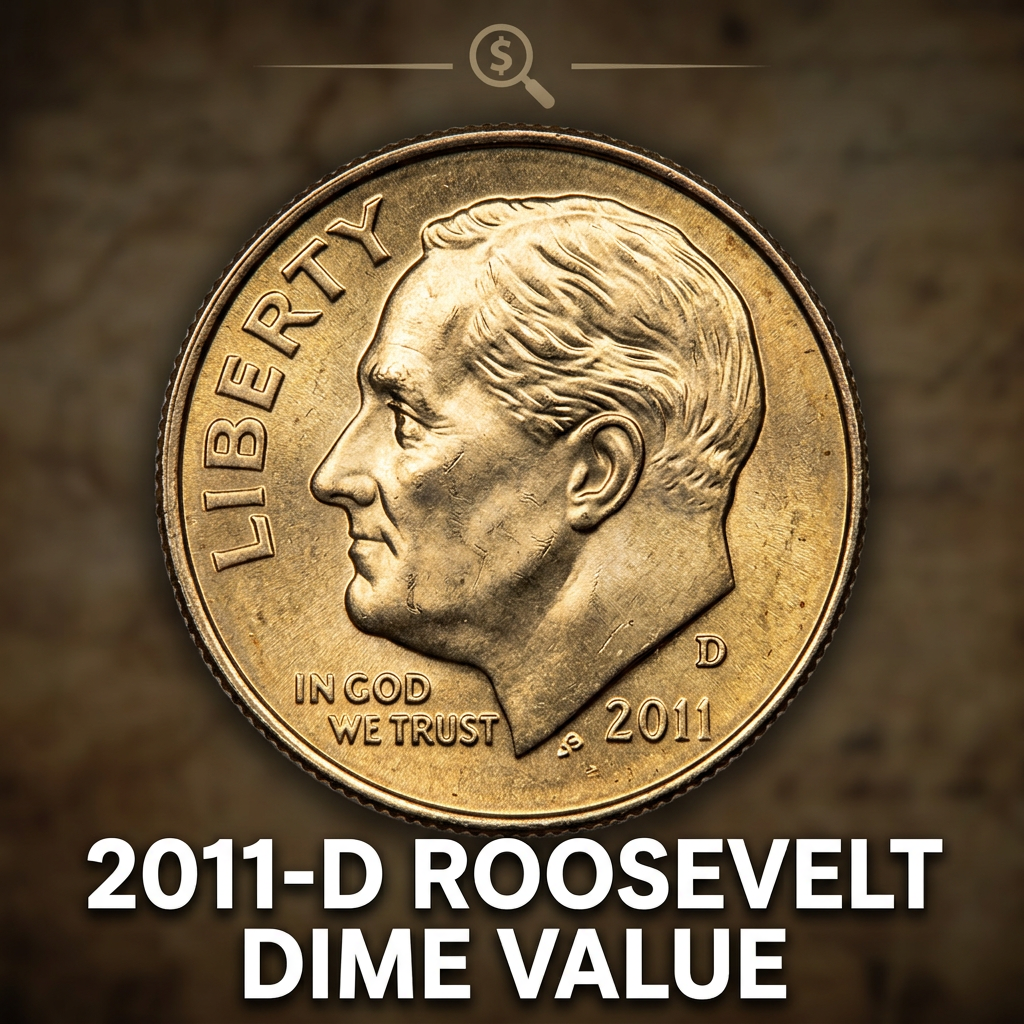 How much is a 2011 D Roosevelt Dime worth today