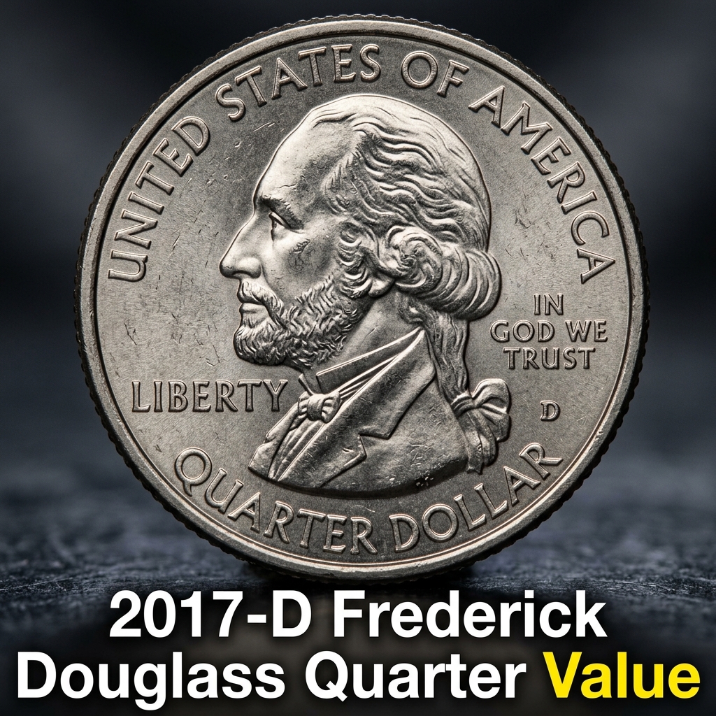 How Much is a 2017 D Frederick Douglass Quarter Worth Today