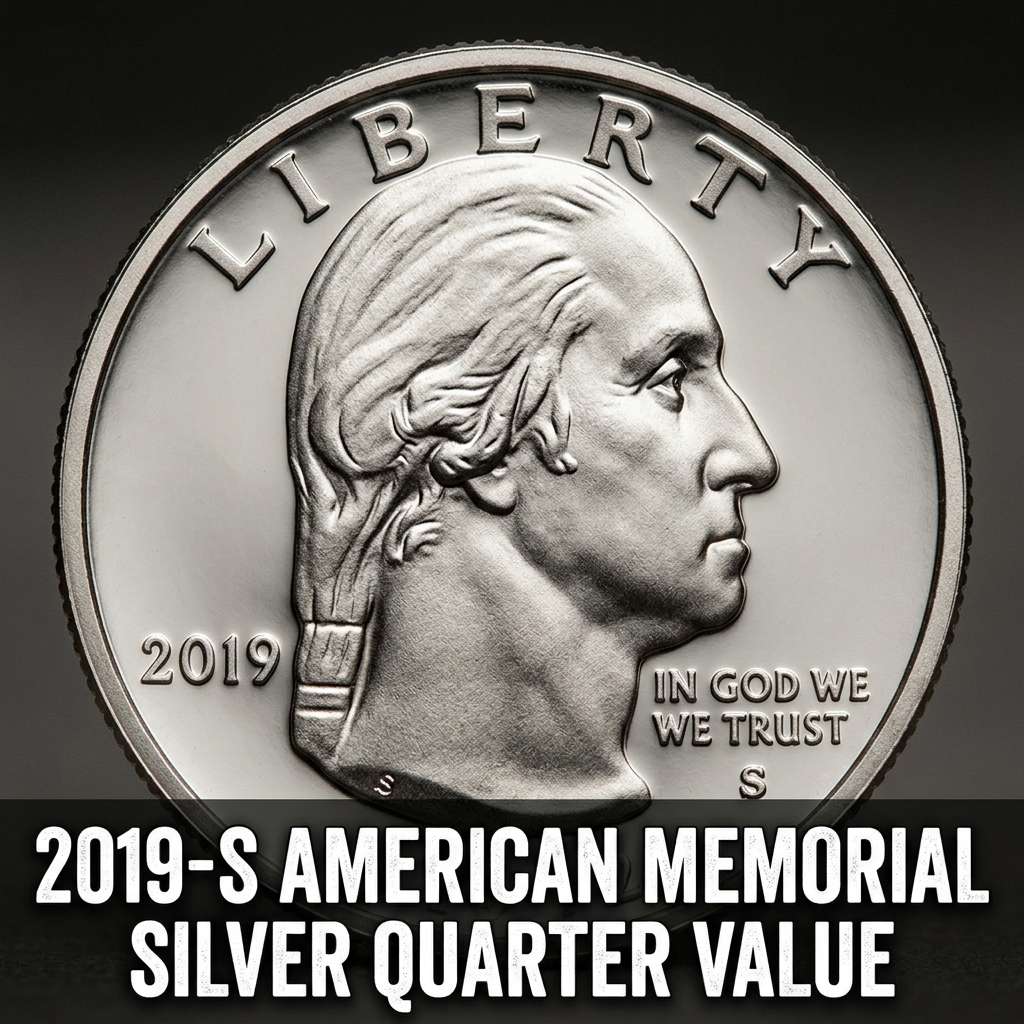 How Much Is a 2019 S American Memorial Silver Quarter Worth Today