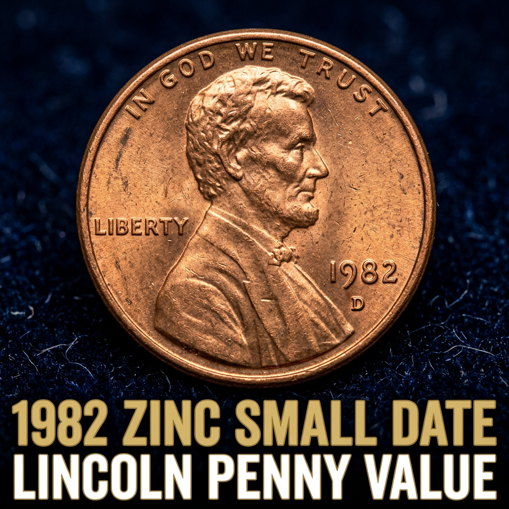 The 1982 Zinc Small Date Lincoln Penny Value is worth anywhere from its face value of $1 in average condition to over $10,000 for rare mint errors. Finding one of these in your pocket change might feel like winning a mini-lottery, especially if you have the rare composition variety collectors crave.